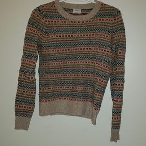 Multi colored crew neck sweater